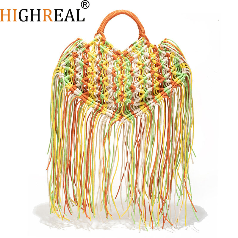โบฮีเมียนเชือกพู่กระเป๋าถือผู้ - Interior Design Bali บทวิจารณ์และราคา