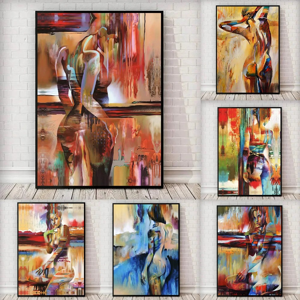 ภาพวาดสีน้ํามันบทคัดย่อหญิงเซ็ - Interior Design Sketch บทวิจารณ์และราคา