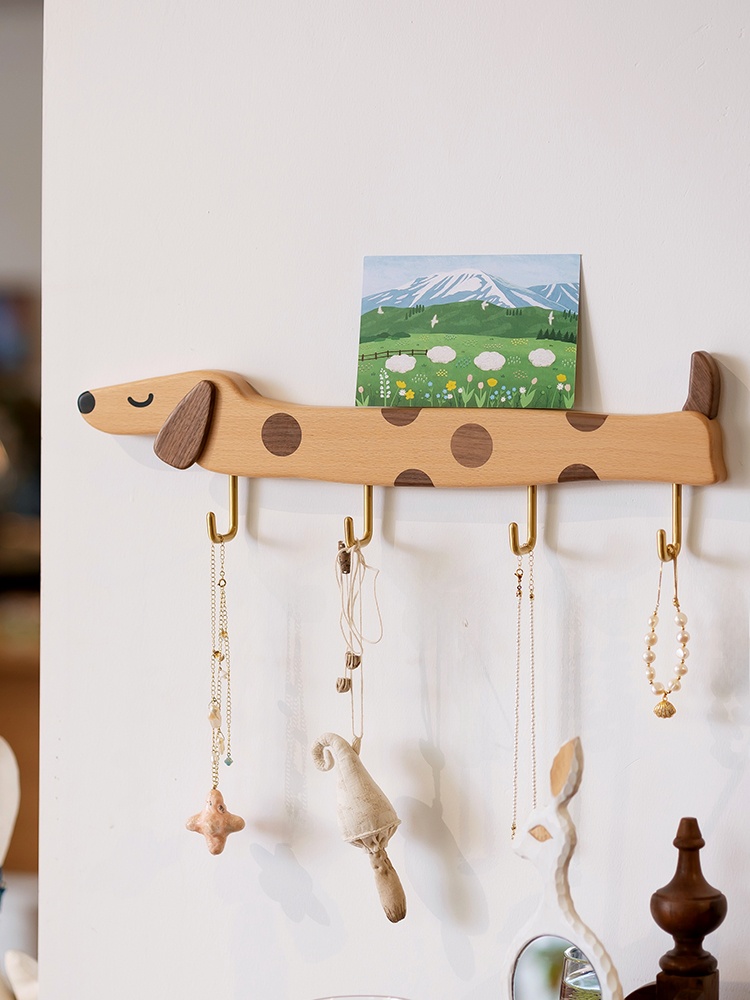 ตะขอแขวนผนังรูปสุนัขไส้กรอกไม้ - Interior Design Apartment บทวิจารณ์และราคา