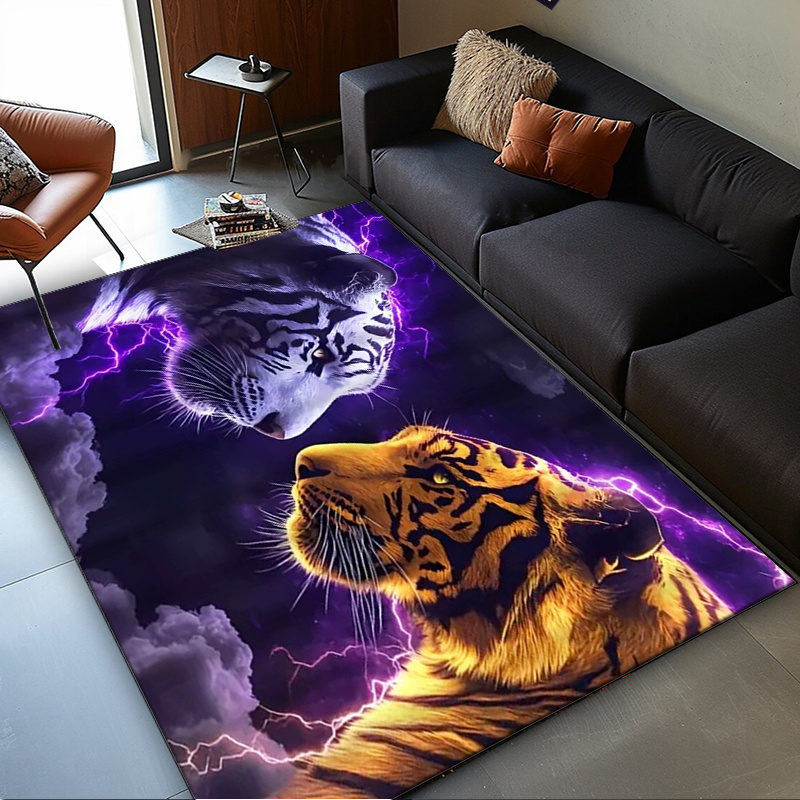 พรมลายเสือพร้อมเอฟเฟกต์ไฟฟ้า ส - Interior Design Your Room บทวิจารณ์และราคา