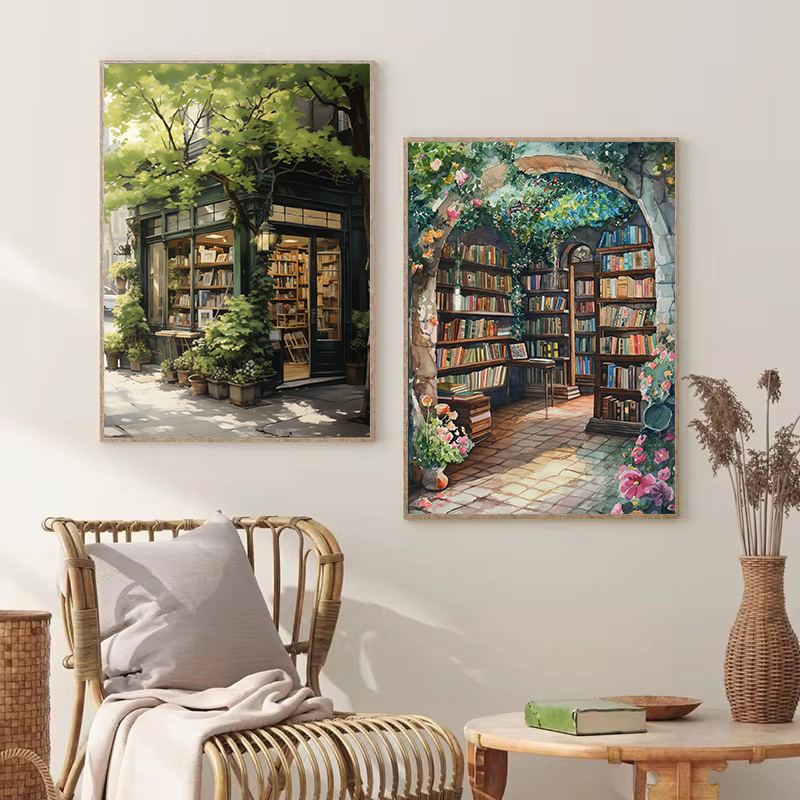 ห้องสมุดเรือนกระจกวินเทจวิคตอเ - Interior Design Sketch บทวิจารณ์และราคา