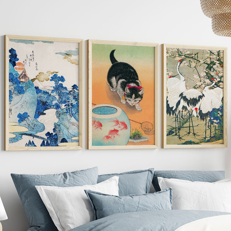 ภาพพิมพ์บนผ้าใบของคาตสึชิกะ โฮ - Interior Design Apartment บทวิจารณ์และราคา